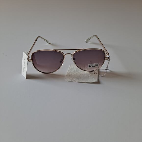 NWT J. Crew Factory Kids Mono Aviator Sunglasses Gold Tone Tinted Lens - Picture 7 of 14